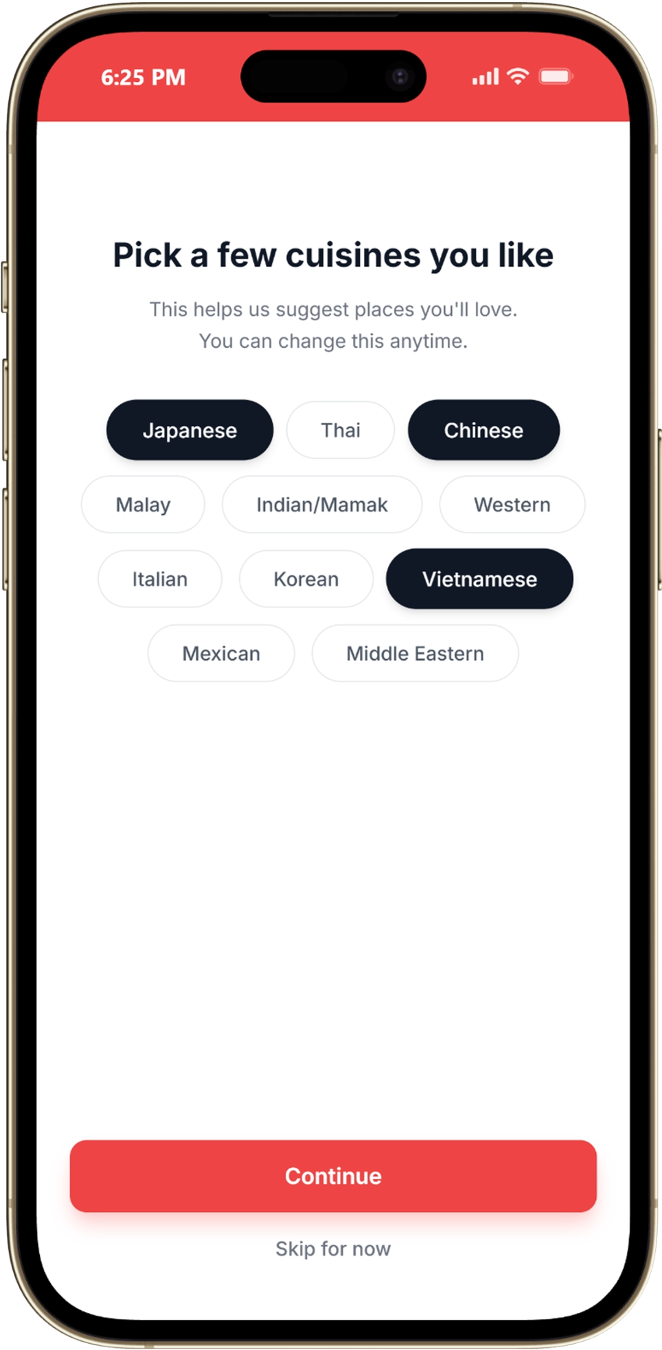MakanMana onboarding screen